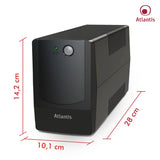 Atlantis Land OnePower PX1100 sistema de alimentación ininterrumpida (UPS) 1100 VA 4 salidas AC - Fuente de alimentación continua (UPS) (1100 VA, 550 W, 162 V, 268 V, 220 V, 220 V)