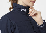 Helly Hansen Mujer Chaqueta Insulada Crew 2.0, M, Azul marino