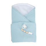 ARIAS - Muñeco Reborn Paulo de 40 cm, con ropita Azul a Rayas y Manta a Juego, bebé recién Nacido con Cuerpo de Vinyl, Accesorios Chupete y chupetero, Juguete para niños Desde +3 años (ARI98148)