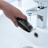 Panasonic ER-SB40-K803 Trimmer de Barba para Hombres, Cortapelos Portátil Resistente Al Agua, 20 ajustes de longitud, Accesorio de Peine, Inalámbrico y con Cable, Indicador de Batería LED, Negro