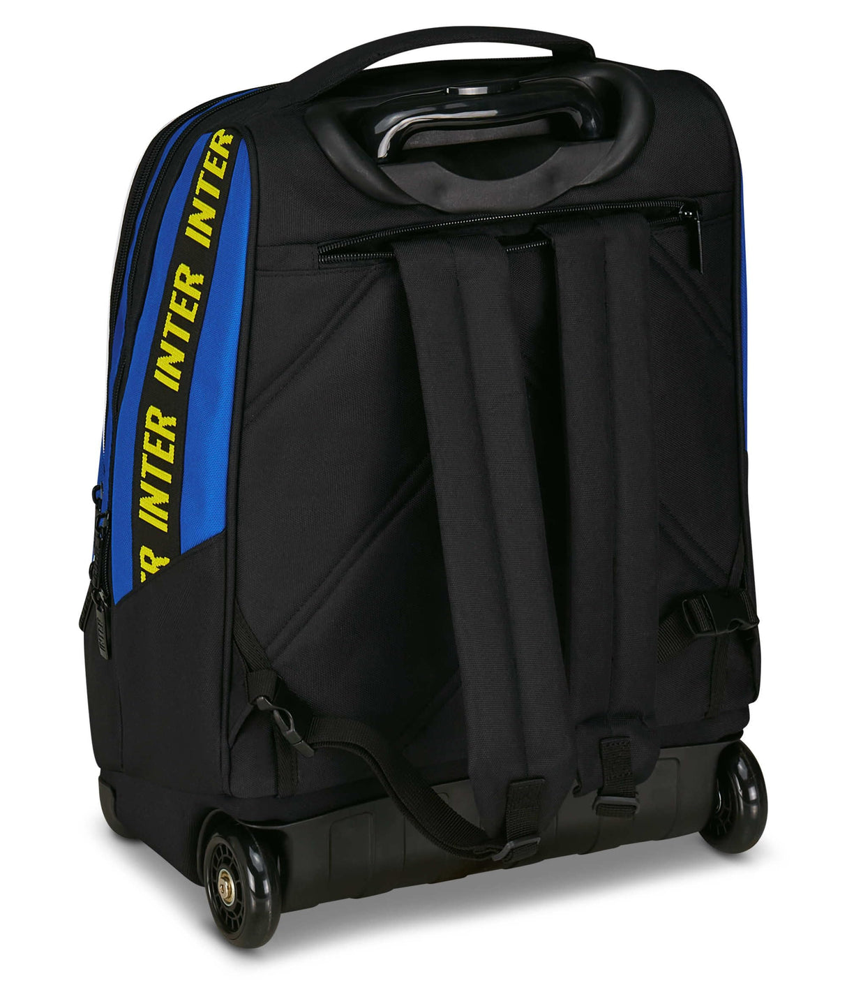 Seven Inter Big Trolley Fútbol Escuela Fija, Azul, 2 en 1, Doble Uso, Trolley y Mochila, Escuela Primaria, Niño, turquesa, Talla única, Casual