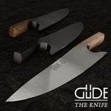Güde Solingen - THE KNIFE forjado, 26 cm, roble de barril, Cuchillo De Concinero, Hecho a mano en Alemania