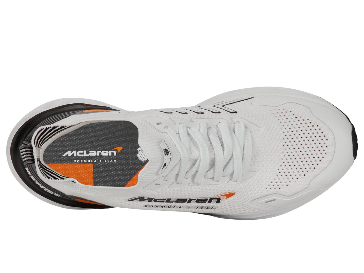 K-Swiss Impls Trnr X Mclaren, Zapatillas Hombre, Wht Blk Papaya, 42.5 EU