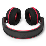 Philips TAA6219BK Auriculares Bluetooth Deportivos Serie 6000 con Carga Automática Solar, Reserva de Batería de 80 Horas, Ideales para Hacer Ejercicio, Correr y Otros Deportes - Negro y Rojo