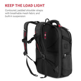 SwissGear Travel Tech Elite Laptop Backpack – Fits Laptops up to 16” – ScanSmart TSA-Friendly Backpack with USB Port, Shoe Compartment & Organizer Pockets – Black Dot