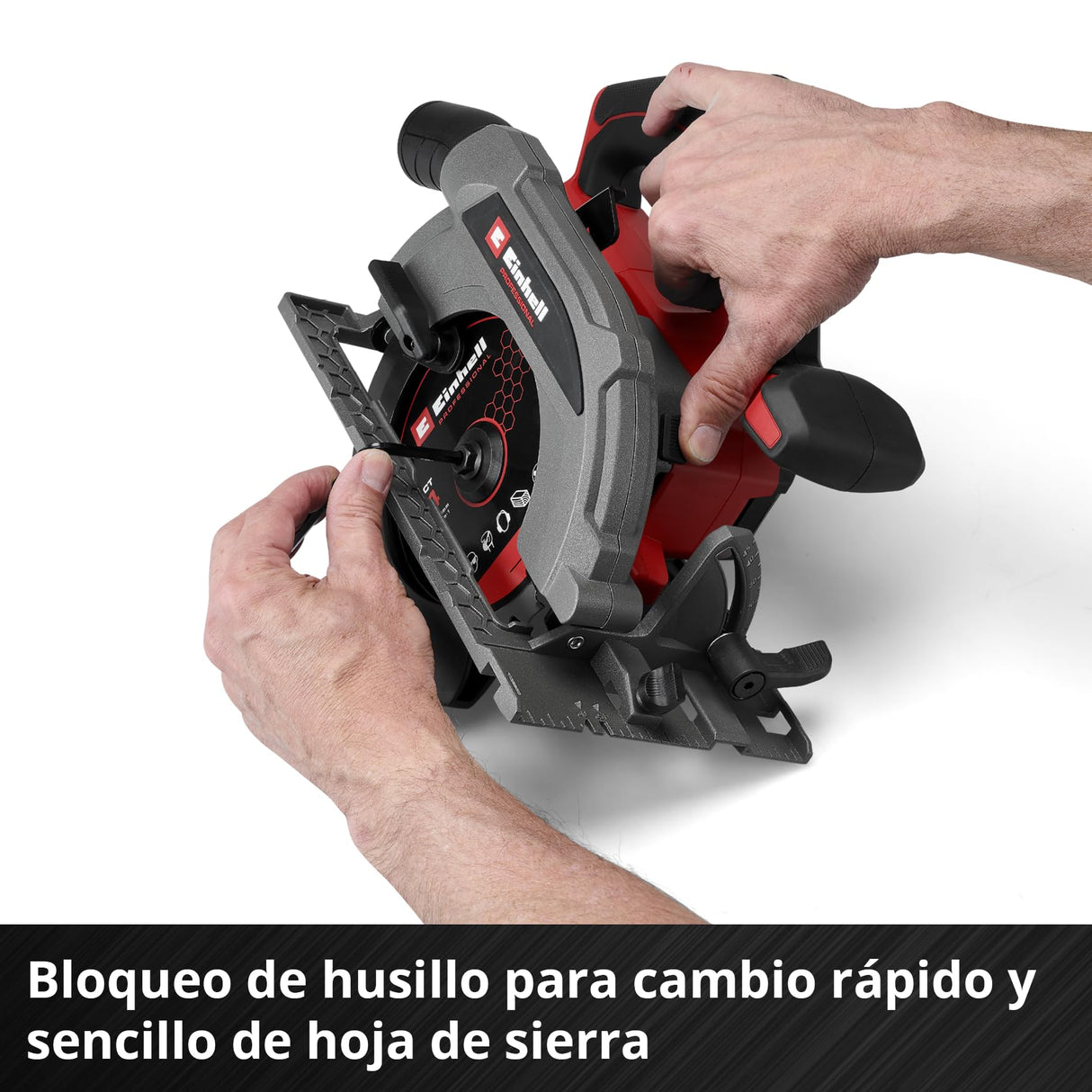 Einhell Professional Sierra circular de mano con batería TP-CS 18/165 Li BL-Solo Power X-Change (18 V, sin escobillas, Ø 165 mm, ajuste de ángulo de corte sin herramientas, sin batería)