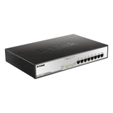 D-Link DGS-1008MP – Switch PoE Gigabit 8 puertos LAN, no gestionable layer 2, de 30 W por puerto y capacidad total de hasta 140 W, enrackable, 11” de ancho, 1U de altura