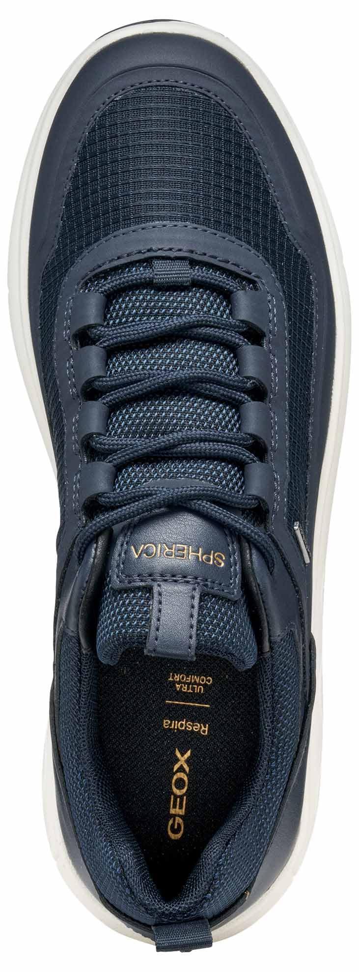 Geox D Spherica 4x4 B ABX, Zapatillas Mujer, Azul, 37 EU