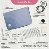 KnitPro Set de Agujas Intercambiables Nova Regal - Pares de Alfileres Circulares de 11 x 10 cm con Accesorios Set Nova Regal para Principiantes, Profesionales y Caja de Regalo