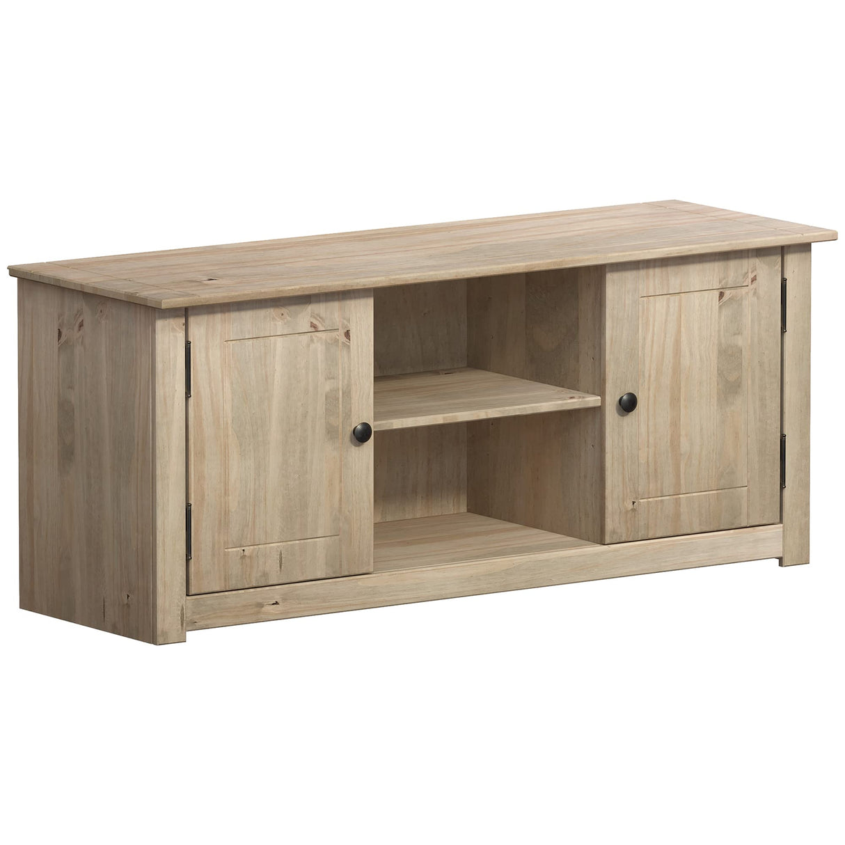 Panama Mueble para televisor con 2 Puertas y 1 Estante, Madera, Beige, Dimensions (L*W*H): 120 x 40.0 x 50 cm