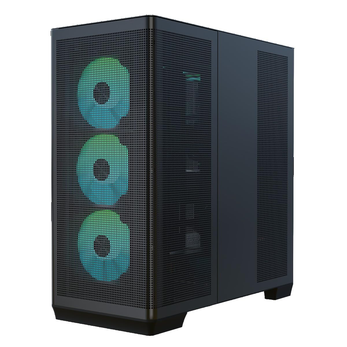 APNX GEH Midi C1-R-BK-V1 - Carcasa para Ordenador, Compatible con MicroATX, Mini-ITX, Color Negro