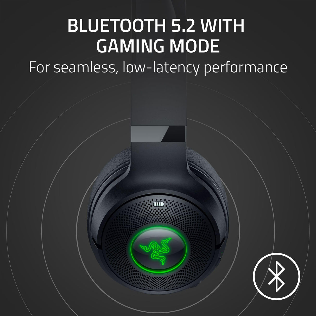 Razer Kraken Kitty V2 BT - Auriculares inalámbricos Bluetooth RGB con Orejas de Gatito para Juegos y Streaming (325g, Triforce de 40mm, Bluetooth 5.2, micrófonos con cancelación de Ruido) Negro