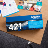 Brother TN421C - Cartucho de tóner, color cyan