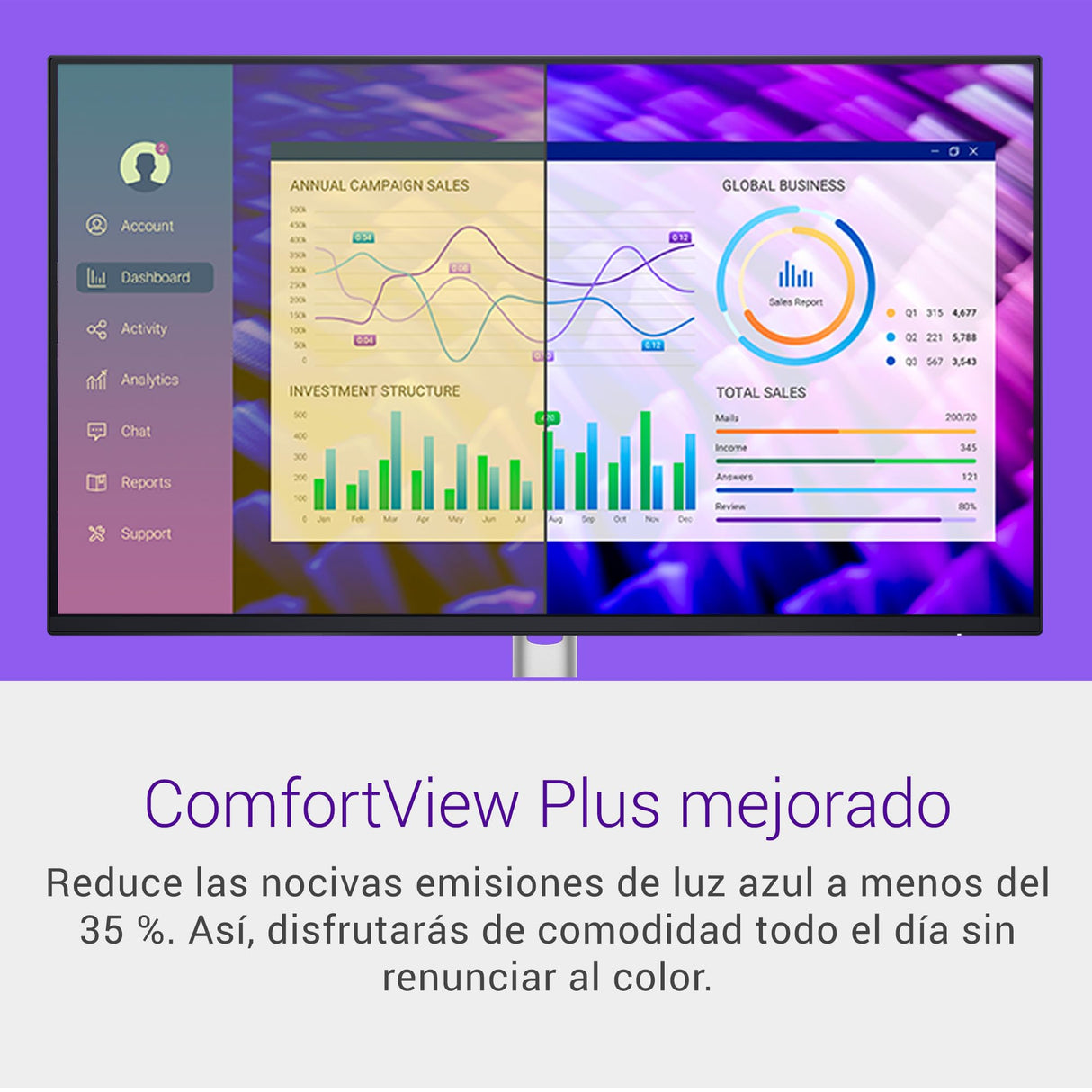 Dell P2425H 24" Full HD (1920x1080) Monitor, 100Hz, IPS, 5ms, 99% sRGB, USB-C, DisplayPort, HDMI, VGA, 4X USB, Negro