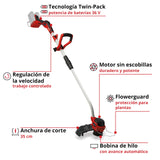 Einhell Professional Recortadora de césped con batería GP-CT 36/35 Li BL-Solo Power X-Change (36 V, Bobina de Hilo con Avance automático, sin escobillas, Flowerguard, sin batería)