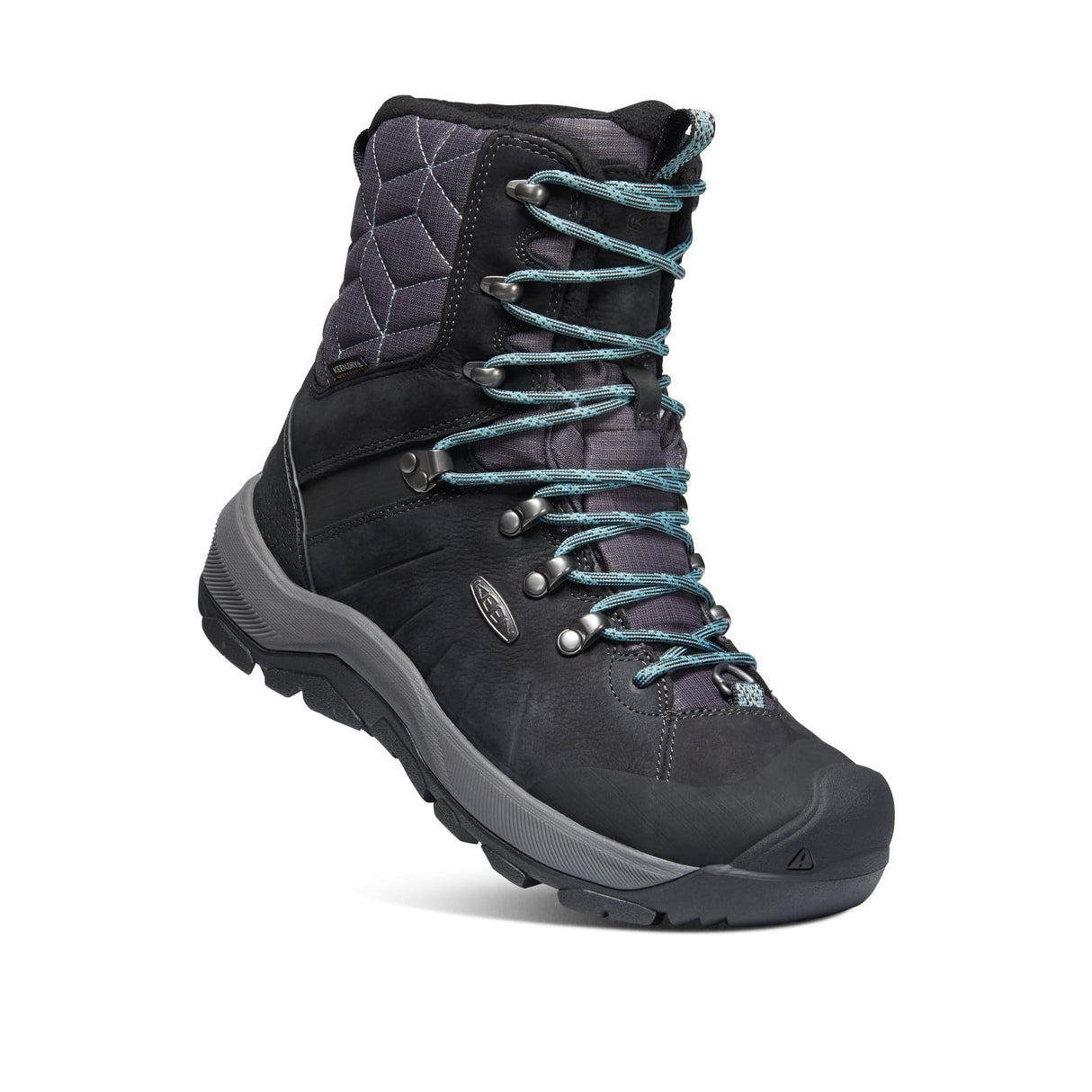 KEEN Revel 4 High Polar, Botas de Nieve Mujer, Negro (Black/North Atlantic), 36 EU