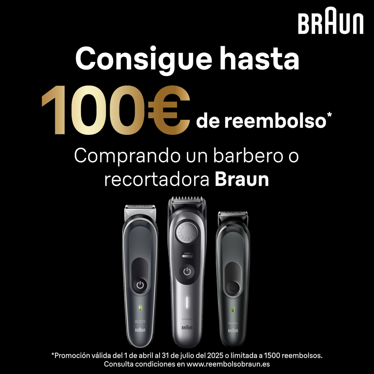 Braun Recortadora De Barba Series 9 BT9545, +11 Accesorios Para Barba, 52 Longitudes, ProBlade, Cromo