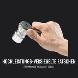 FACOM Juego de Llaves de Vaso y Puntas 1/4” y 1/2”, 58 Piezas, Carracas Selladas, MBOX, RS.161-2