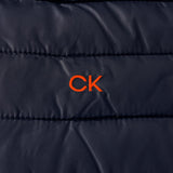 Calvin Klein Hombre CK Hybrid Chaqueta de Golf - Azul Marino/Naranja - L