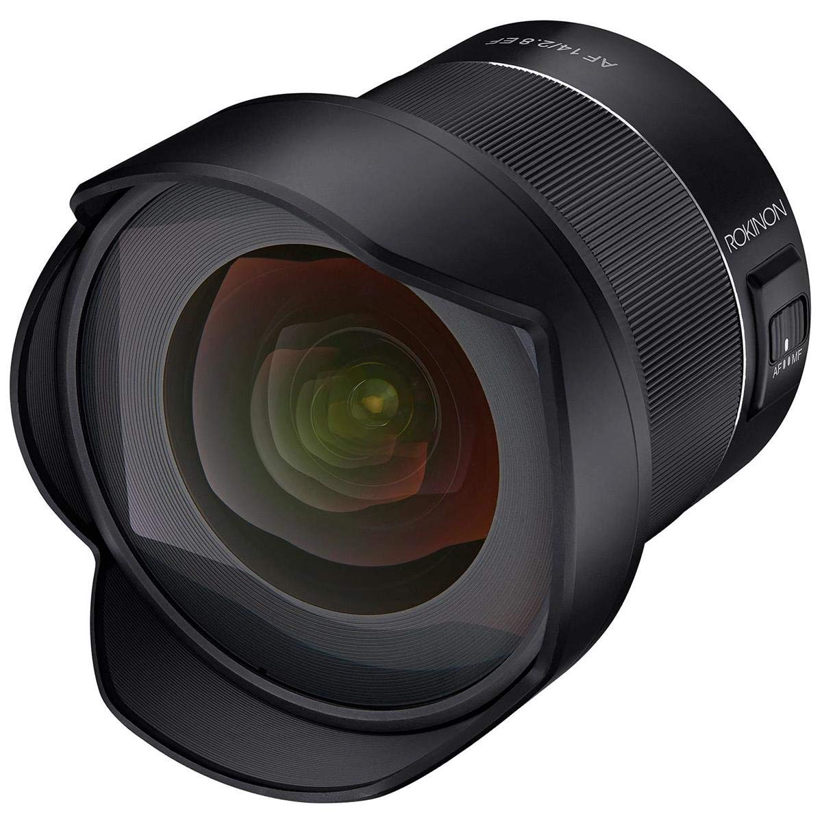 Rokinon AF - Lente de Gran Angular para Canon EF, 14 mm, F2.8 sellada contra el Clima, Color Negro (IO14AF-C)