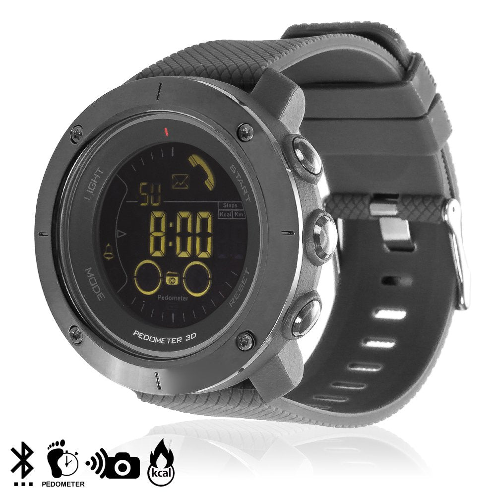 Silica DMX124SLV DMX124SLV - Smartwatch Bluetooth ex19 Tipo Reloj Digital, con análisis Deportivo y Aviso de Llamadas Silver