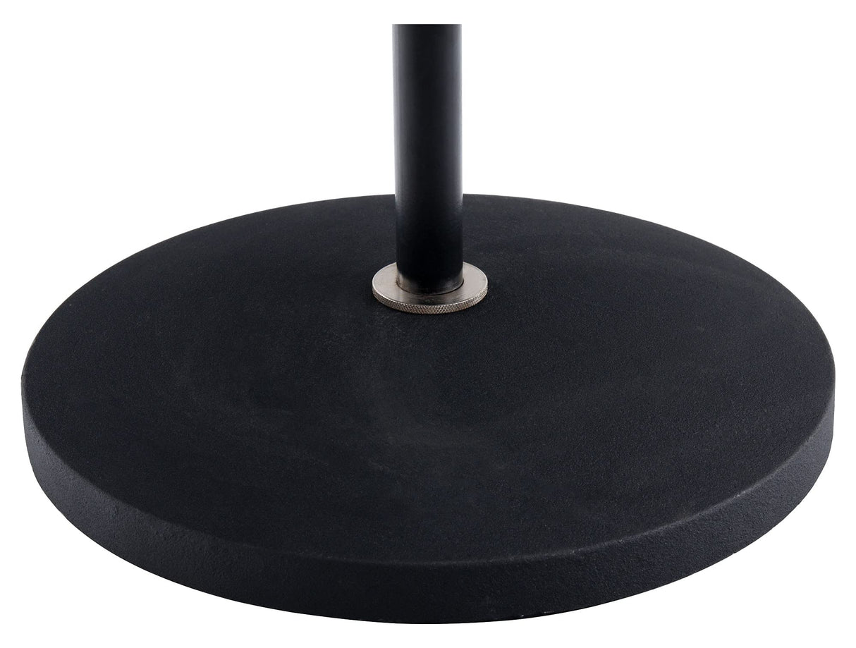 Pronomic MS-100 Soporte de Micrófono con Base Plana - Soporte para Micrófono - Base Plana - Altura: 88-158 cm - Peso: 3,4 kg - negro