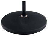 Pronomic MS-100 Soporte de Micrófono con Base Plana - Soporte para Micrófono - Base Plana - Altura: 88-158 cm - Peso: 3,4 kg - negro