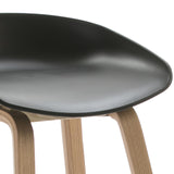 TABURETE 50X46X83 MADERA/METAL/ACRILICO NEGRO