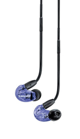 Shure SE215 Special Edition Auriculares con cable - profesionales con aislamiento de sonido, sonido claro, graves profundos, microcontrolador dinámico, ideales para música, juegos y llamadas - Púrpura