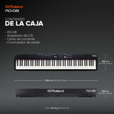 Piano de escenario Roland RD-08 | Sonido y ejecución RD auténticos | Diseño estilizado | Teclado PHA-4 contrapesado de 88 notas | Características ampliables | +3.000 sonidos integrados