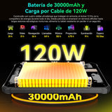 Blackview Active12 Pro Tablet Rugerizada con Proyector de 120", 30000 mAh/Cargador de 120W, 36GB RAM + 256GB ROM, 11 Pulgadas FHD+ Android 15 Rugged Tablet, 108MP + 50MP, Dimensity 7300/Doble 5G LTE