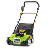 Escarificador eléctrico sin escobillas de 20 V - Ancho 38 cm, 16 Cuchillas, Ajuste de 5 Posiciones (-12 a +6 mm), Mango ergonómico, baterías y Cargador NO incluidos - Fast Power 20V
