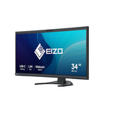 EIZO FlexScan EV3450XC Monitor ultrawide Profesional, 86,7 cm (34,1") 3440 × 1440 píxeles UWQHD IPS Curvo, 300 CD/m², 1000:1 con Webcam integrada y hub USB-C