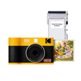 KODAK Mini Shot 2 ERA 4PASS - Cámara instantánea y Impresora fotográfica (5,3 x 8,6 cm, Impresora fotográfica + 8 Hojas, Color Amarillo)
