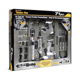 Trades Pro 836668 - Kit de herramientas y accesorios de aire, 71 piezas, llave de impacto, trinquete de aire, amoladora, martillo de aire, accesorios de manguera, estuche de almacenamiento