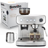 Breville Barista Max máquina de café expreso, totalmente automática con molinillo integrado y bomba italiana de 15 bares [VCF126X]