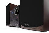 Sharp XL-B517D(BR) Microcadena Sound System Estereo con Radio Dab, Dab+, FM, Bluetooth, CD-MP3, reproducción USB, Altavoces de Madera y 45W Color Marron