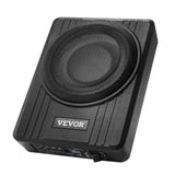 VEVOR Subwoofer para Debajo del Asiento para Automóvil 254 mm 300 W Altavoz Compacto para Coche Amplificador Incorporado Entrada Bajo Controlador de Volumen Control Remoto con Cable