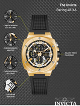 INVICTA Racing Reloj Cuarzo para Hombre de Acero Inoxidable - 47mm
