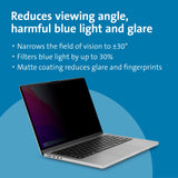 Kensington Filtro de privacidad magnético MagPro Elite diseñado para MacBook Pro de 16'' (2021 y posteriores) M1, M2, M3 Pro/Max, protector extraíble, antideslumbrante, reduce la luz azul (K58371WW)