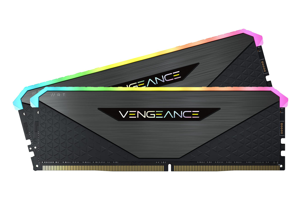 Corsair Vengeance RGB RT 32GB (2x16GB) DDR4 3600MHz C18 Memoria de Sobremesa (Iluminación Dinámica RGB, Optimizado para AMD 300/400/500 Series, Compatible con Intel 300/400/500 Series) Negro