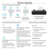 HP DesignJet T250 Impresora Plotter de Gran Formato, de 24 pulgadas, hasta A1, Impresión Móvil, Wi-Fi, Gigabit Ethernet, USB 2.0 de alta velocidad, Garantía de 2 años (5HB06A)