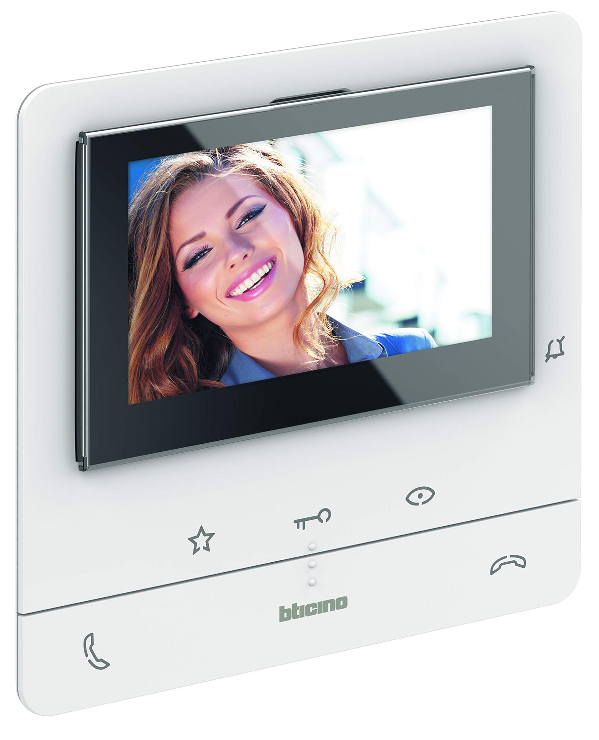Bticino 344932 Video House Station Class 100X16E con conexión WiFi Pantalla táctil de 7 pulgadas para extensión para una casa de dos familias, color blanco