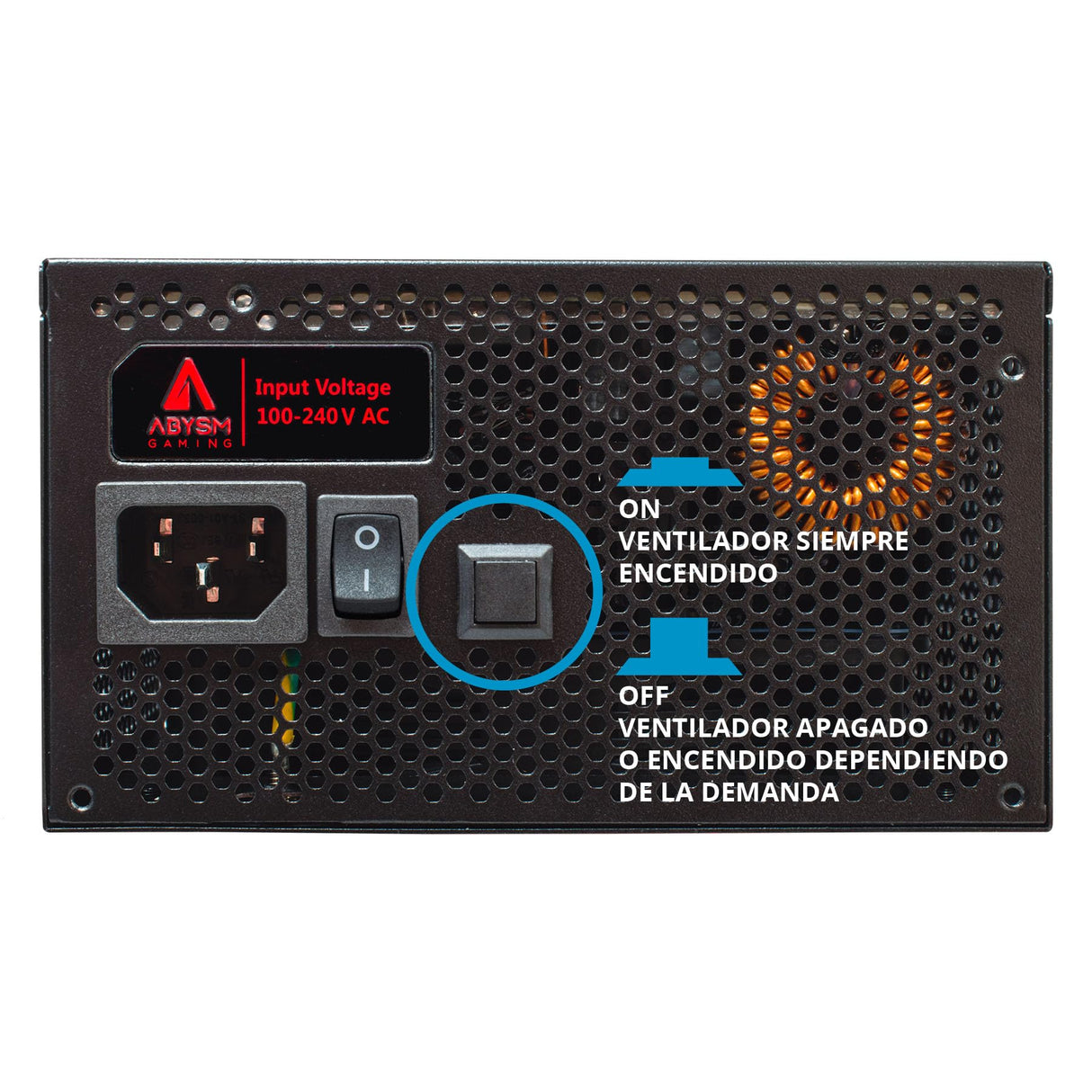 ABYSM Gaming Fuente de alimentación MORPHEO GX5 – 850 W ATX  3.1, 80 Plus Gold, Totalmente Modular, Conexión PCIe 5.1 16P