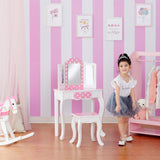 Fantasy Fields Teamson Kids Juego De Tocador Rosa con Espejo Y Luces Tocador Madera TD-11670FL