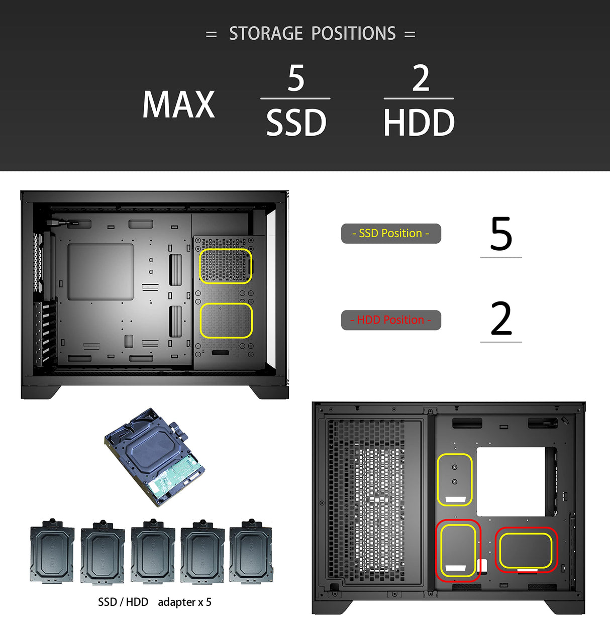 SaharaGaming P480MB-S RGB ATX PC Case (4 x 12 cm, Ventilador ARGB de un Solo Anillo, gestión de Cables, hub de Ventilador de 10 Puertos, PWM, Sync) Negro