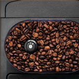 Krups Máquina de café Essential, molinillo de granos, cafetera espresso, pantalla LCD, limpieza automática, boquilla de vapor para capuchino negro YY8135FD