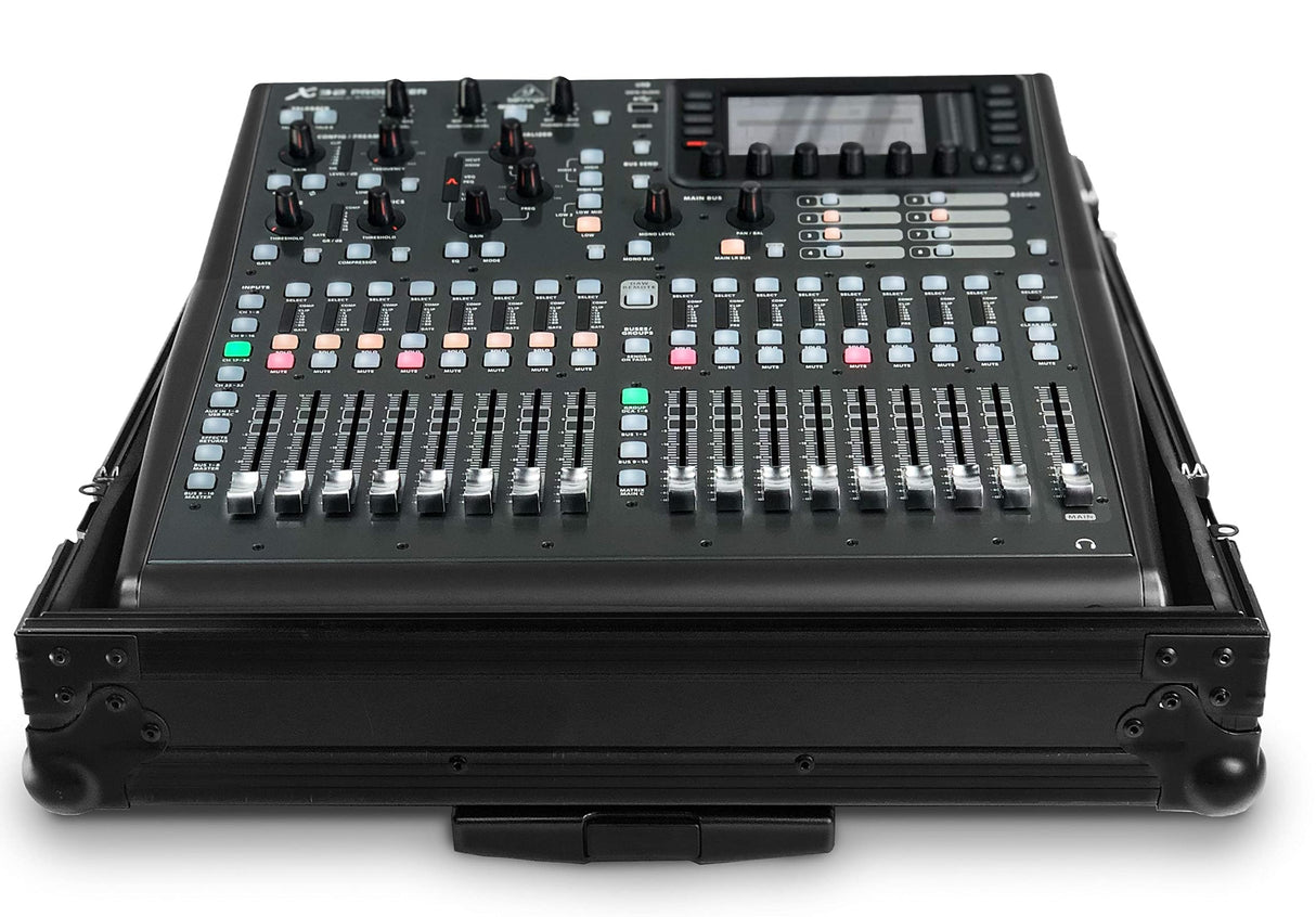 Audibax PRO-X32 Producer Flight Case - Maleta para Controladora Behringer X32 Producer - Funda para Mesa de Mezclas - Ruedas y Asa Extraíble Tipo Trolley - Maleta Dura y Robusta - Interior de Foam