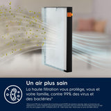 Electrolux Pure Multi 700, purificador de aire, conexión Wi-Fi, función de ventilador, aire puro Filtración HEPA en 5 pasos, 73m2 máx., silenciador, EPU72771DG, gris oscuro