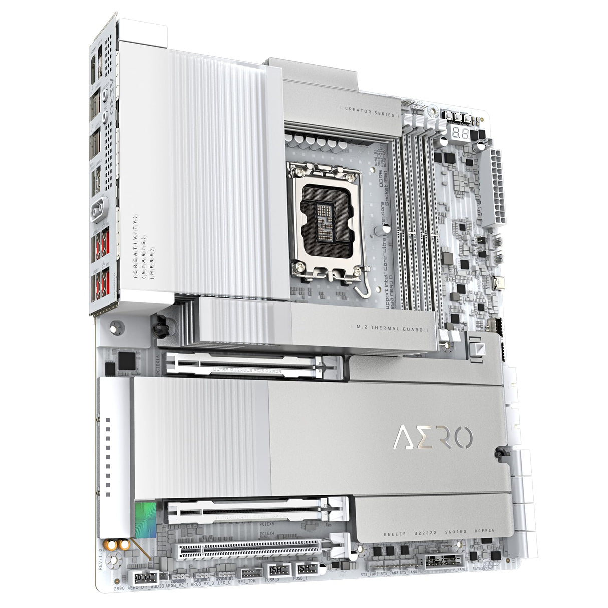 GIGABYTE Z890 Aero D Placa Base - Compatible con CPUs Intel Core Ultra (Serie 2), VRM de 16+1+2 Fases, hasta 9500MHz DDR5 (OC), PCIe 5.0 M.2, Wi-Fi 7, Thunderbolt 5